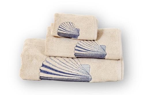 Scallop Organic Cotton Towel - Letters From Bosphorus