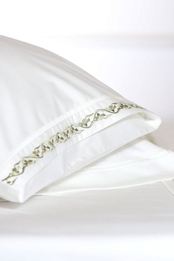 Willow Leaves Soft Organic Cotton Sheet Set - Letters From Bosphorus