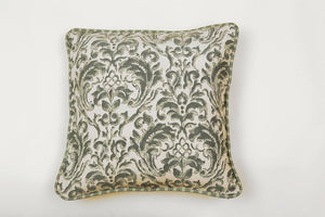 Ata Damask Green Pillow - Letters From Bosphorus
