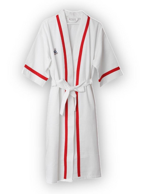 Mini Anchor Waffle Robe for Women - Letters From Bosphorus